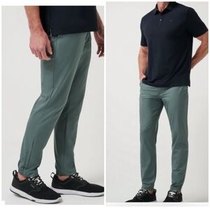 Travis Matthew x Reggie Bush open to close jogger pants NEW 33 Laurel green